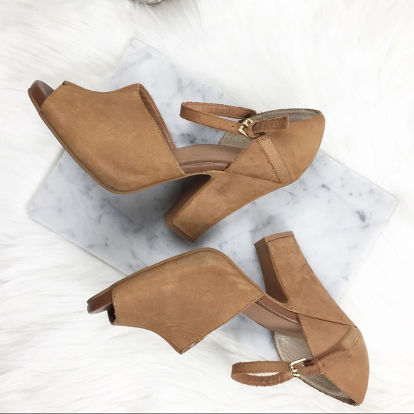 Seychelles Shoes - Seychelles open toe tan leather heeled sandals